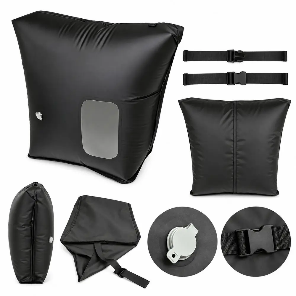 Black Vacuum Compression Storage Bag Clear Viewing Window Space Saving Compression Storage Bag for Foldable Structure