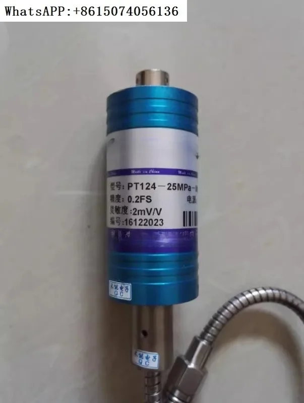 PT124-50MPa-M14x1,5+PS20 Hochtemperatur-Schmelzdrucksensor mit Anzeigeinstrument