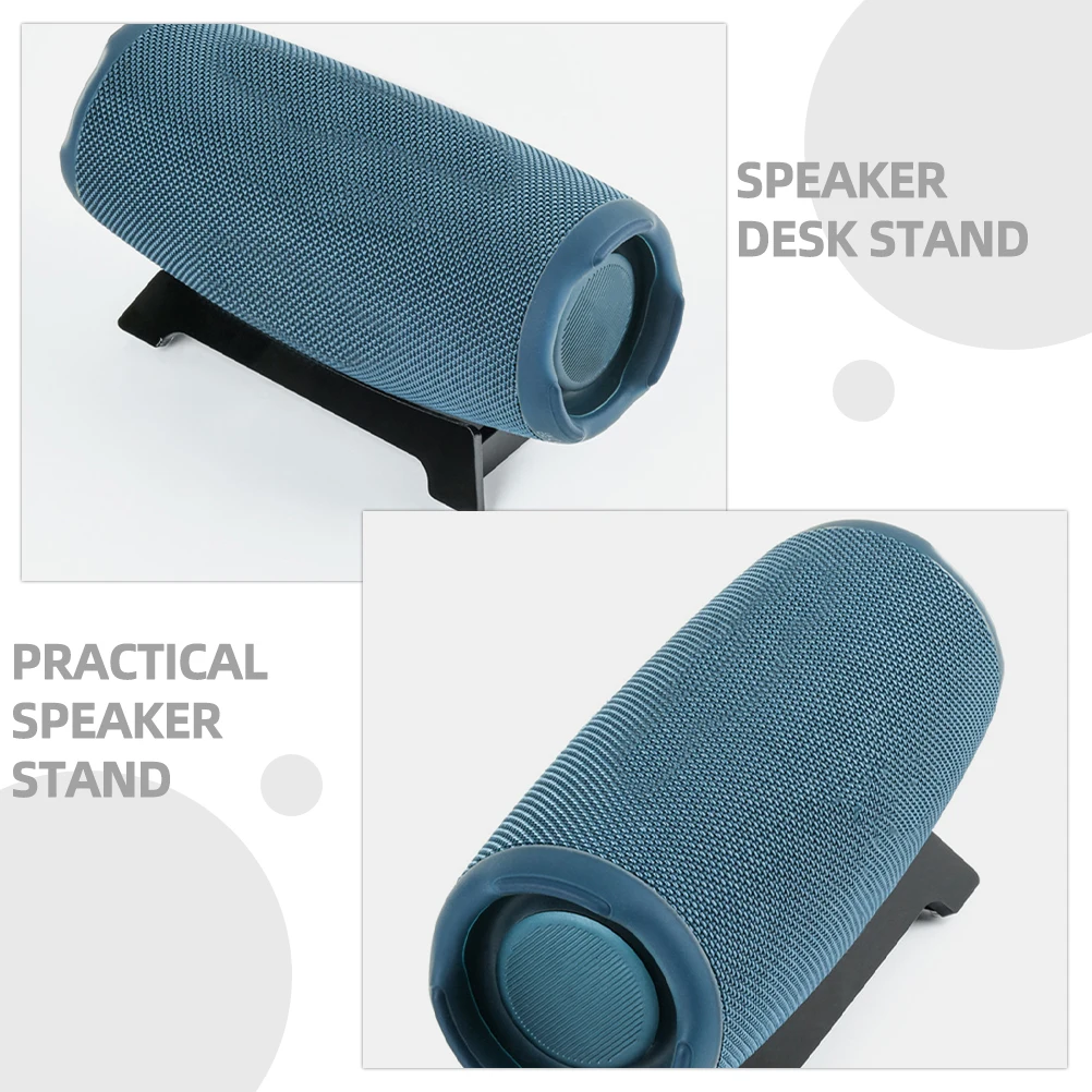 

Acrylic Speaker Desktop Stand Monitor Adjustable Amplifier Base Modern Design Space Saver Easy Installation Clear Material