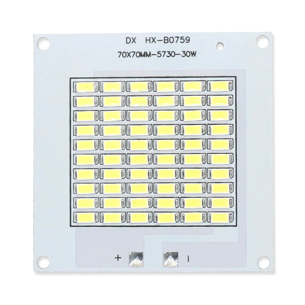 Imagem -03 - Grânulos de Lâmpada Led Chip para Interior e Exterior Projector de Alta Potência Kit Pcb Faça Você Mesmo 50w 100w 150w 200w Smd5730 dc 3034v