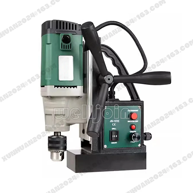 JG-28RE Magnetic Drill Speed-adjusting Tapping Forward Reverse Industrial Electric Drill Iron-absorbing Portable Drill