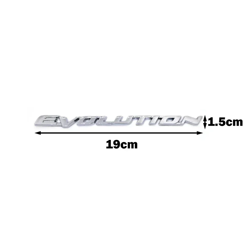 QA OTOKIT 1pcs EVOLUTION 3D ABS Car Rear Bumper Trunk Letter Emblem Sticker Badge Decal Car Styling for Mitsubishi Lancer EVO