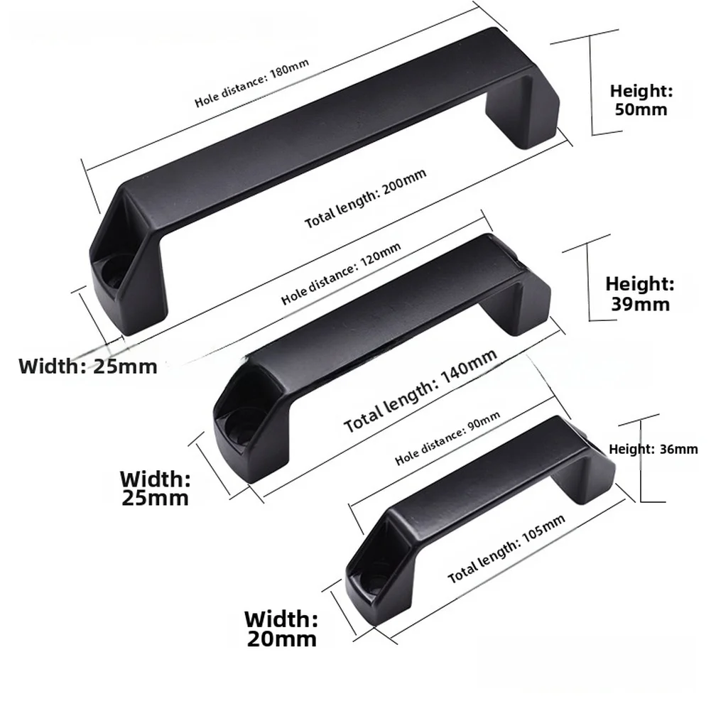 

Aluminum Alloy Pull Handle for Industrial Cabinets Featuring Baked Enamel Finish and Compatibility with Metal Surfaces