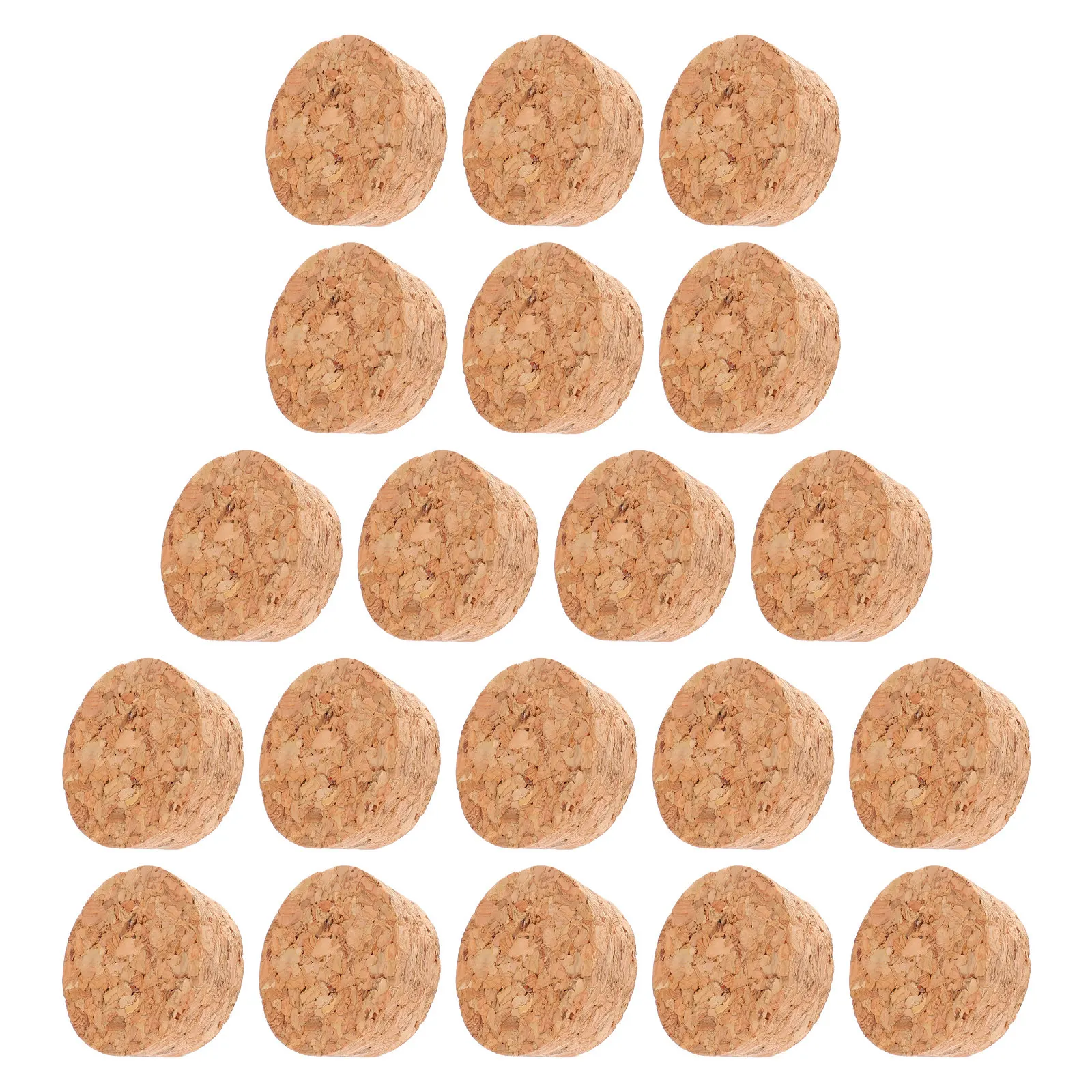 20Pcs Natural Tapered Cork Stoppers Wood Bottle Plugs for Aromatherapy Wishing Bottles Glass Vial Decor Wine DIY Craft Home Spa