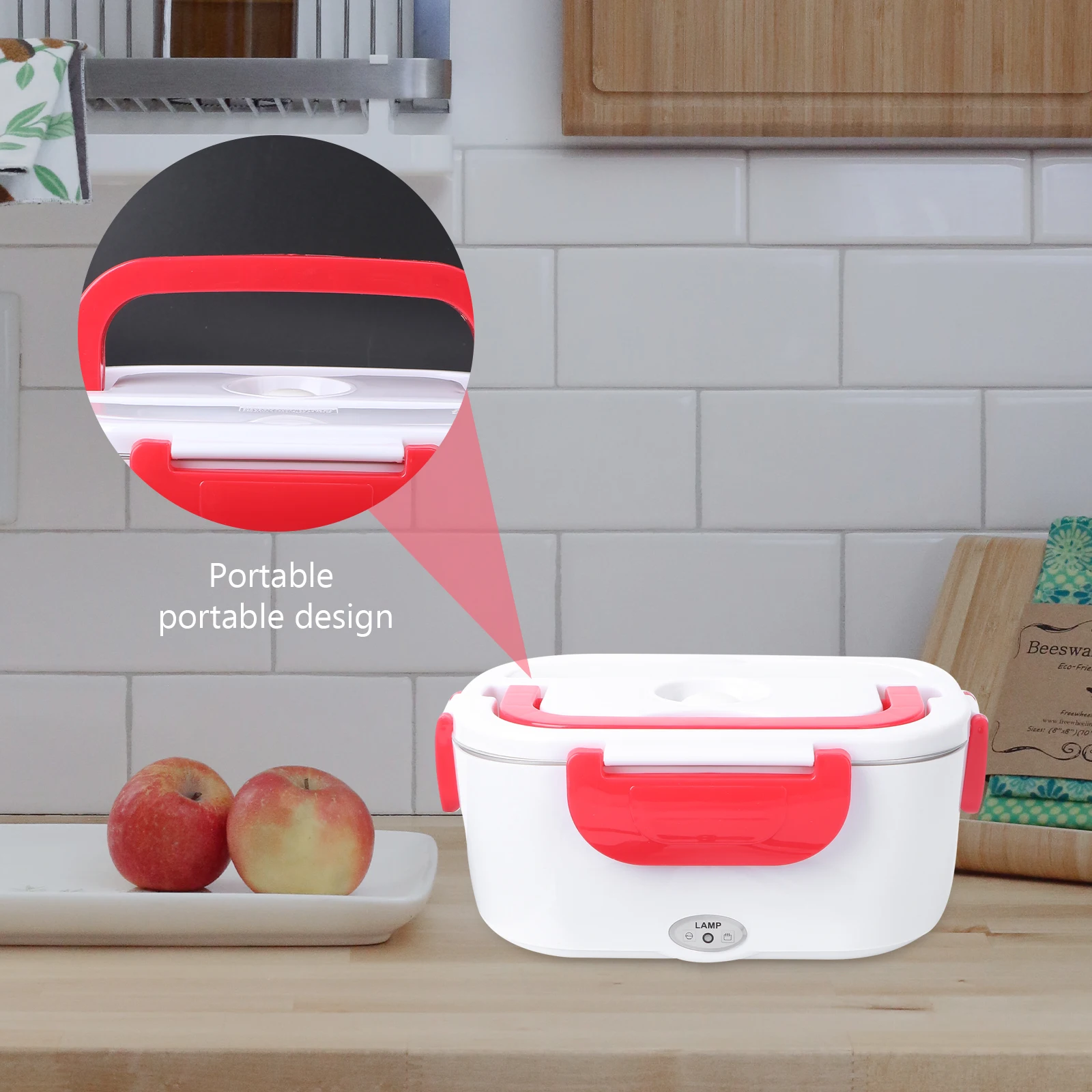 

Food Container Electric Lunch Box Heater for Car Food-Grade Warmer Heating Red Boxes