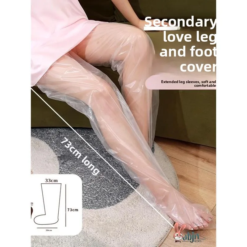 

Disposable High-Tube Leg And Hand Mask Soft Transparent Moisturizing Leg Care Cover Long Foot Cover for Home Daily Use