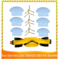 For Devvis Liectroux DEVVE B6009 Robotic Vacuum Cleaner Replacement Parts Main Side Brush Mop Cloth