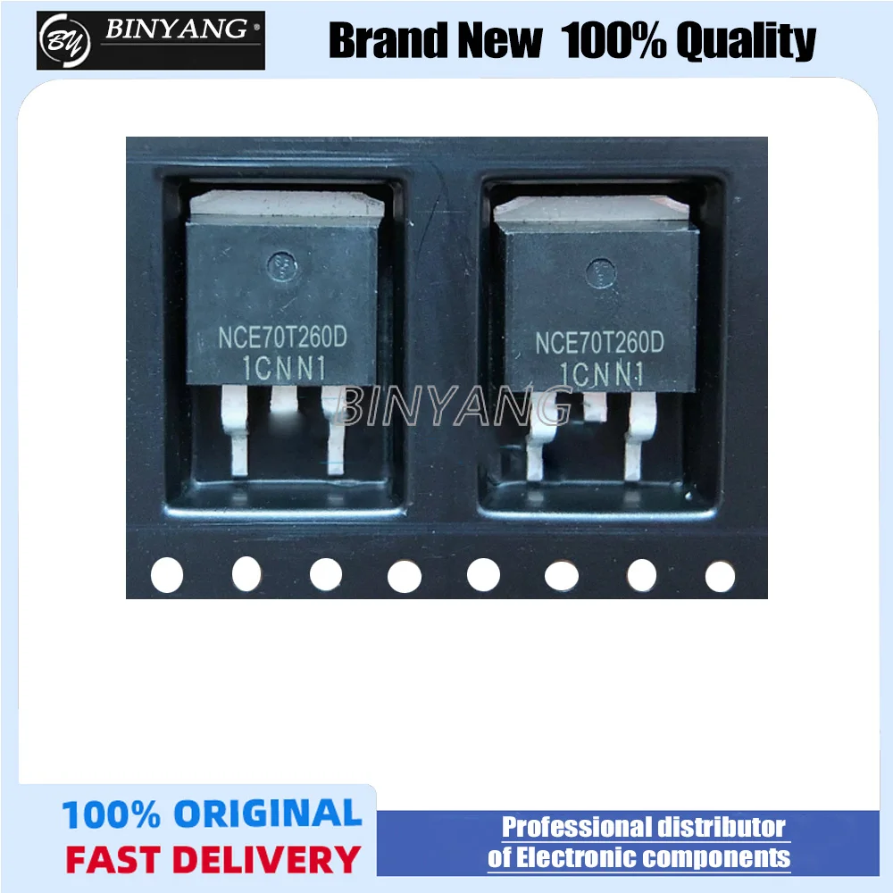 10PCS NCE70T260D 70T260   NCE70T260   TO-263 New and Original