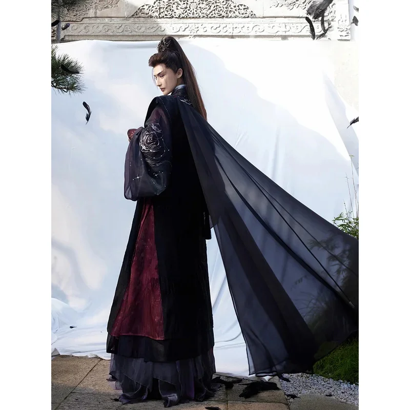 

25COSHot TV Till The End Of The Tan Taijin Moon Taijin Hanfu Coat Changyue Jinming Tan Taijin Cosplay Luo Yunxi Tan Taijin Coat