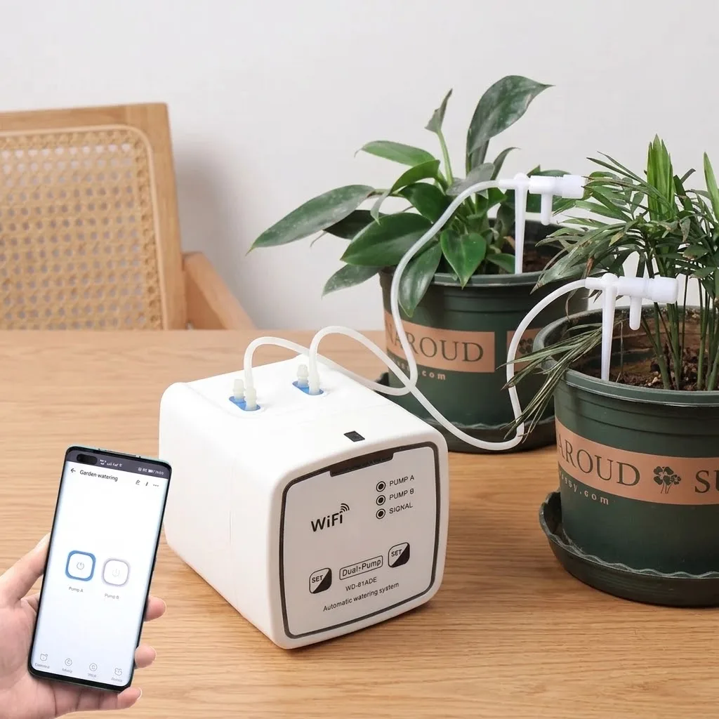 Automatic Watering Pump Controller Drip Irrigation Device Timer System For Intelligent Flowers Plants Sprinkler Garden Tools Kit