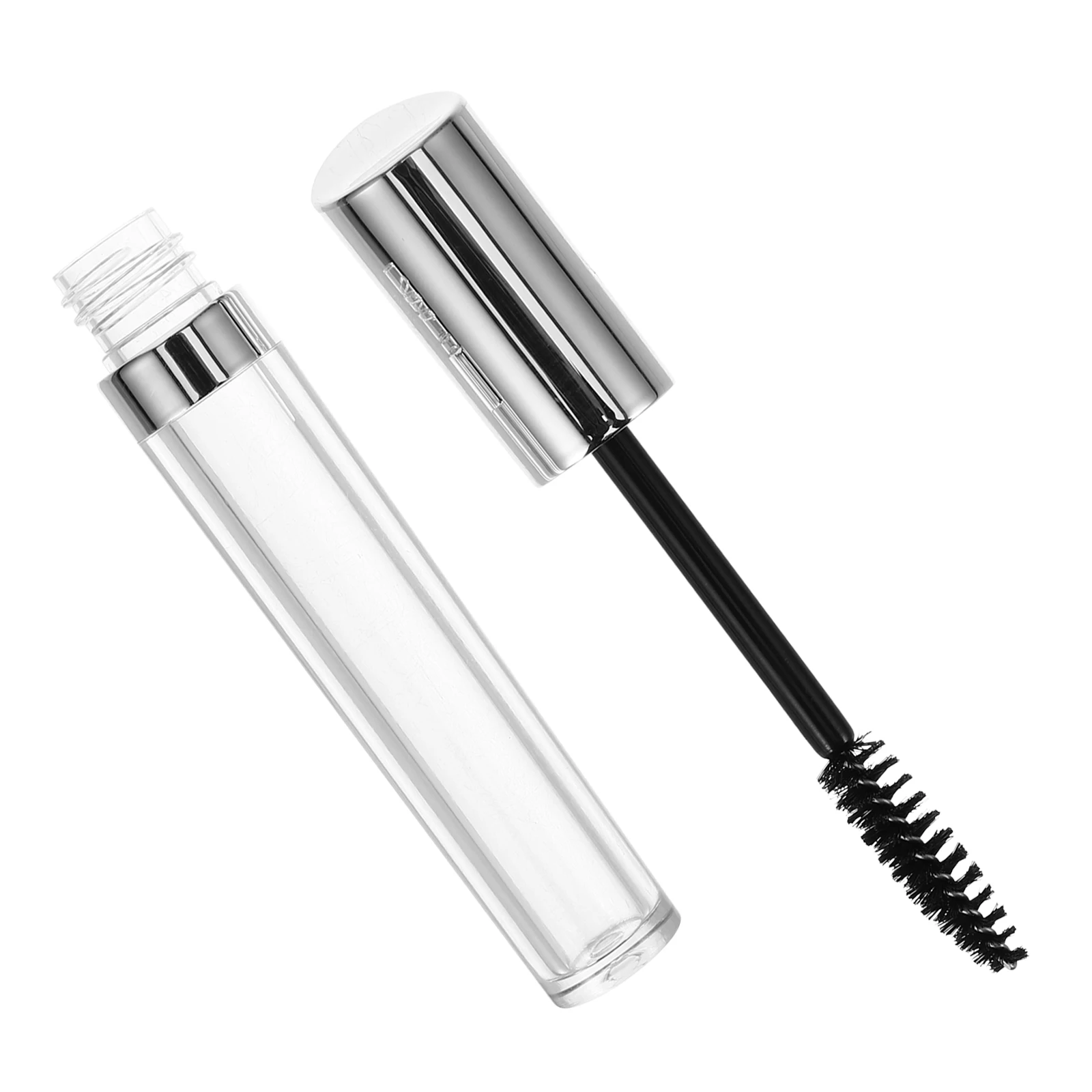 

3ml Transparent Mascara Tubes Empty Eyelash Containers Round Shaped Portable Refillable Lash Serum Bottle Secure Seal Daily Use