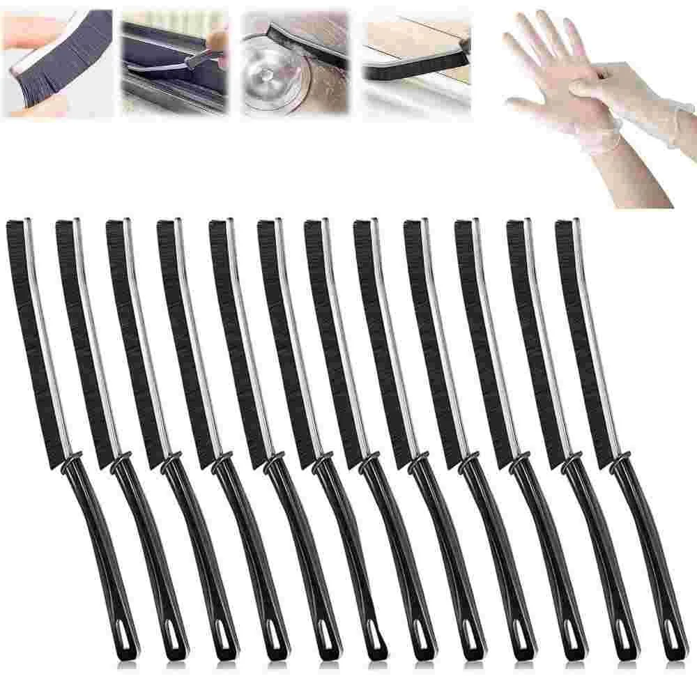 

12 Pack Stiff Bristle Crack Cleaning Brushes, Crack Cleaning Brush Tools, Brushes for Kitchen, Bathroom, Window, Toilet, Tile