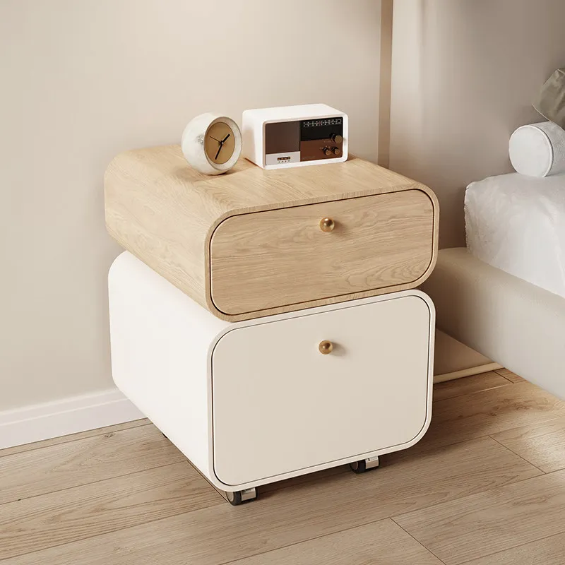

Mobile Bedroom Bedside Table Nordic Storage Luxury Drawers Bedside Table Mid Century Modern Simple Criado Mudo Home Furniture