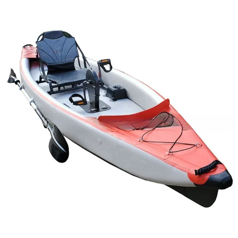 420x95x28cm All Drop Stitch Pedal foot drive fishing SUP canoe Inflatable Kayak