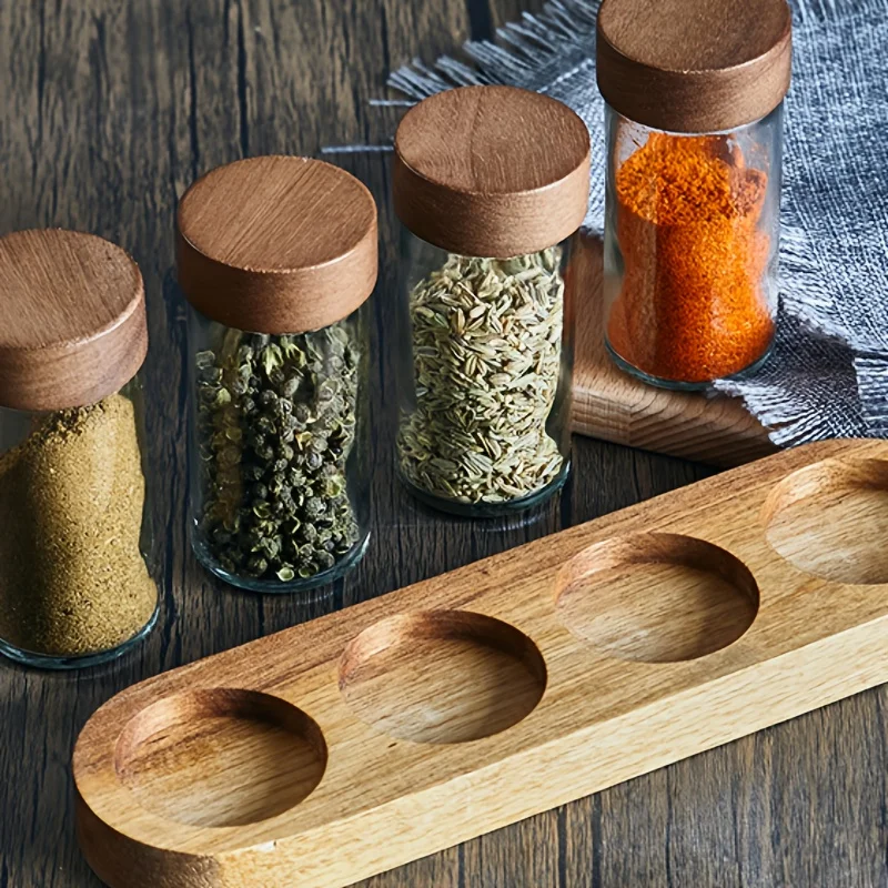 1/4pcs/set, Seasoning Pot Set, Kitchen Spice Jar, Seasoning Containers, Creative Monosodium Glutamate Pot, Salt And Pepper Jar W