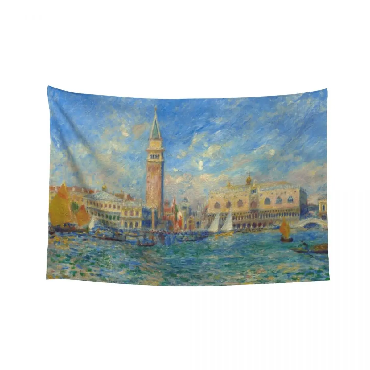 

Pierre-Auguste Renoir Vue de Venise (Le Palais des Doges) Tapestry Wall Carpet Room Aesthetic Decor Things To The Room Tapestry