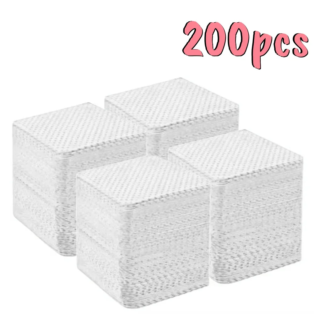 20/600 Stuks Niet-pluizende Nageldoekjes Gel Reinigingsdoekjes Aluminiumvrije Nagellak Remover Pads Voor NaiArt Schoonheid schoonmaken Care Tool