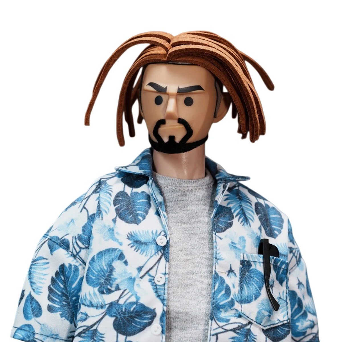 

HIPLAY TrickyMan12 Dreadlocks Male Head Sculpt Brown Hair FB-10083-5 Accessory 1/6 Scale Fit Action Figure