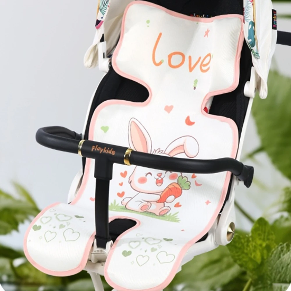 

Cartoon Animals Pram Cooler Mat Whale Seat Liner Baby Stroller Mat Breathable Car Seat Ice Silk Universal Seat Cushion