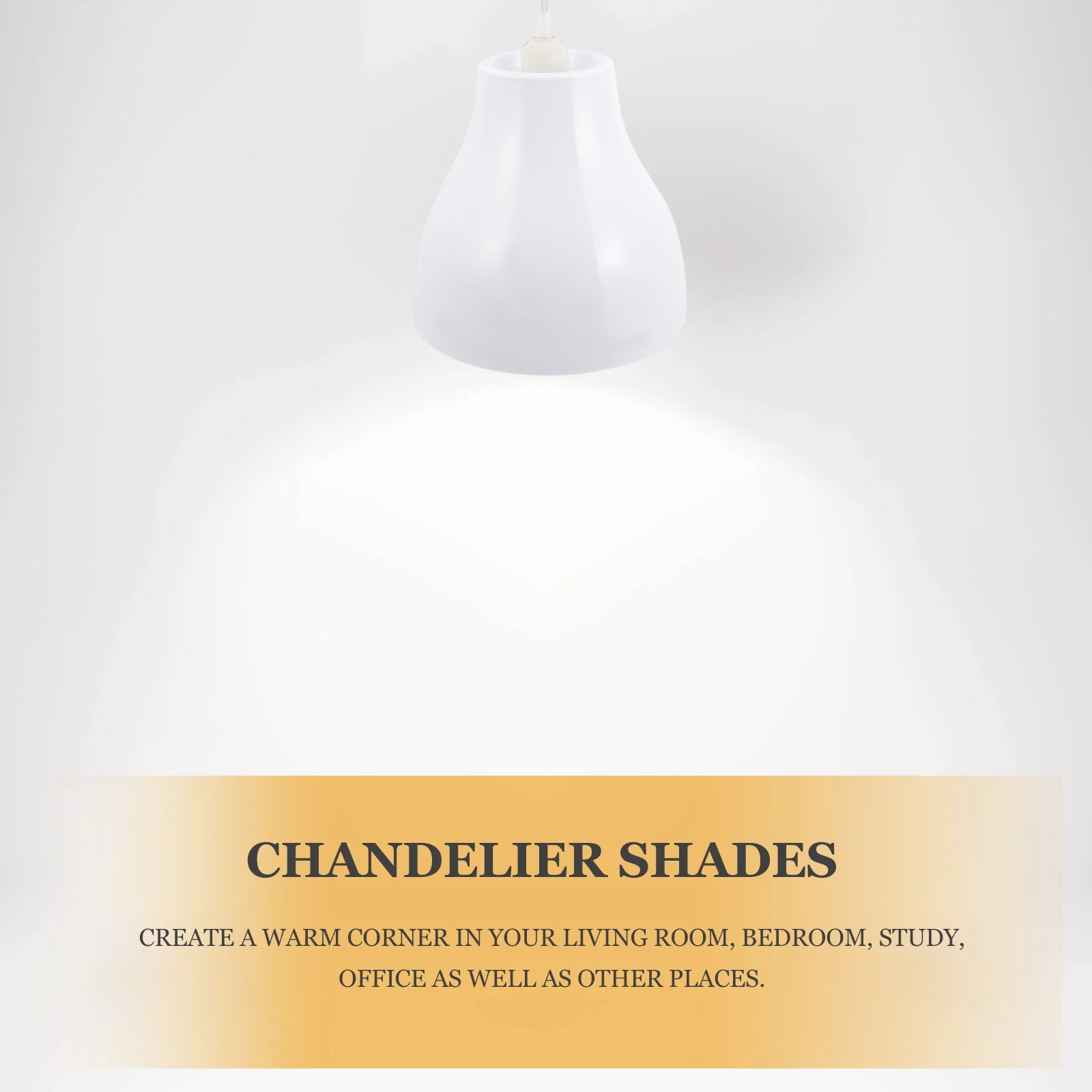 

Colorful Pendant Lamp Shade Plastic Decorative Light Cover for Living Room Bedroom Study Office