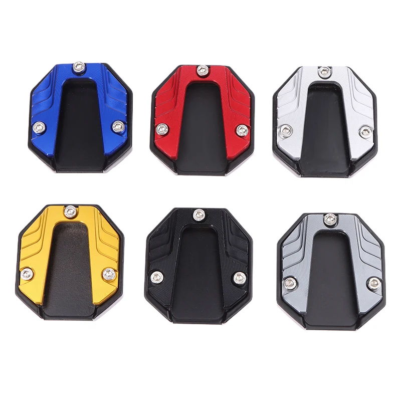 Hot Universal Scooter Motorcycle Bike Kickstand Extender Foot Side Stand Extension Pad Support Plate Anti-skid Enlarged Base DIY