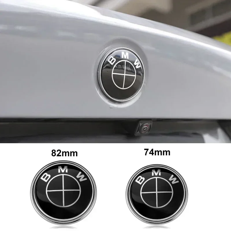 

82mm/74mm 2-Pins Base Car Emblem Hood Badge Front Rear Logo for E39 E46 E90 E60 F10 F11 F20 F30 F34 F01 G20 G21 G31 X1 X3 X5 X7