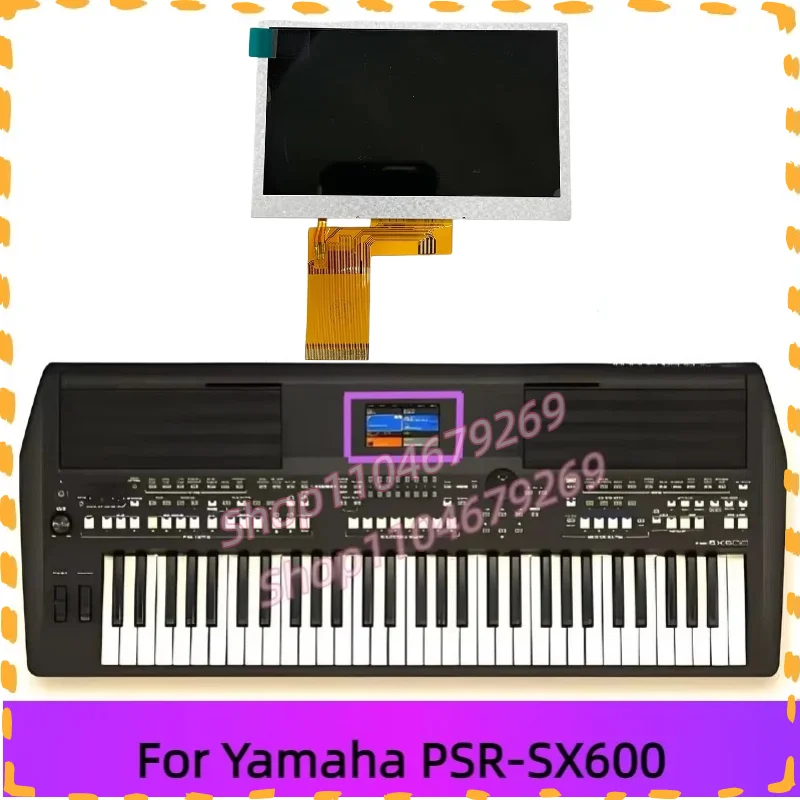 Image of Für Yamaha PSR-SX600 PSR SX600 Elektronische Tastatur Teil 4,3 Zoll LCD Display Bildschirm