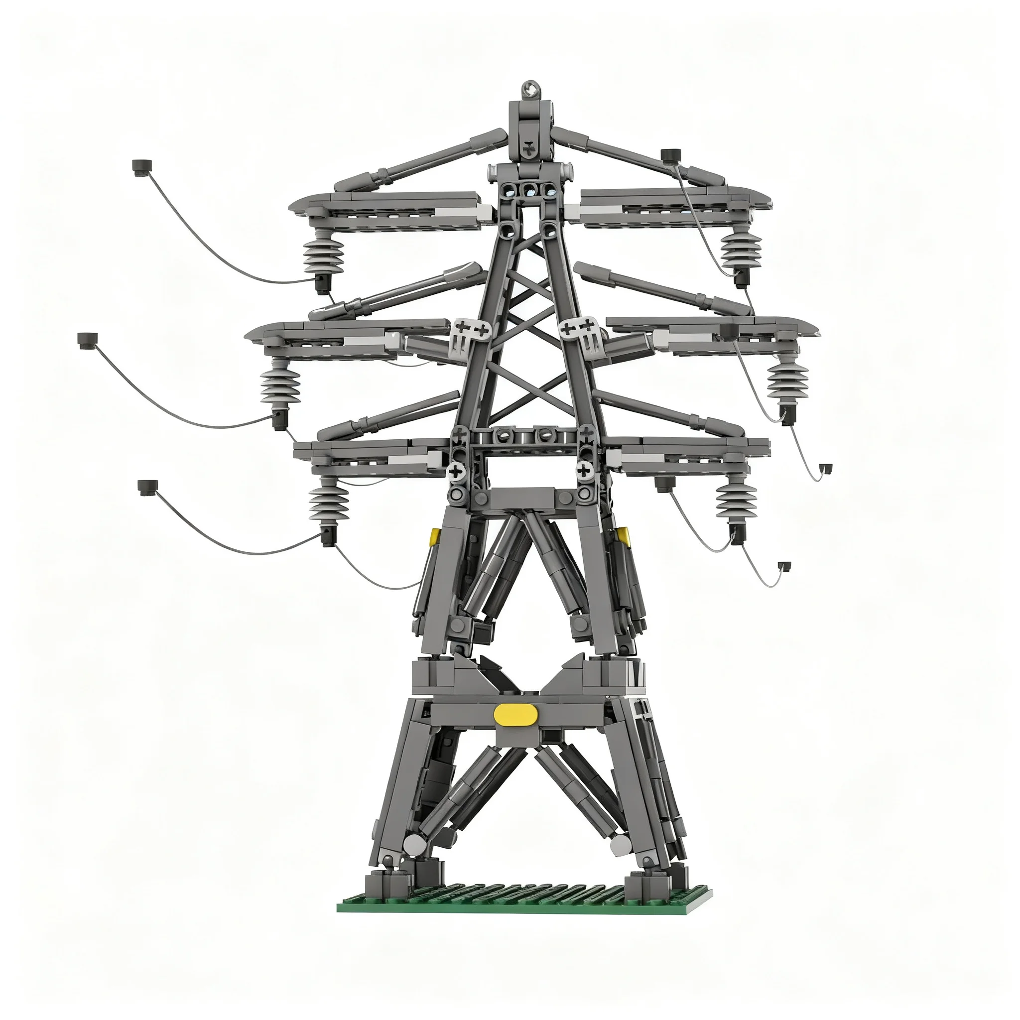 535pcs MOC Electricity Transmission Tower Pylon Model Building Blocks Christmas Gift Construction DIY Brick Art Education Kit