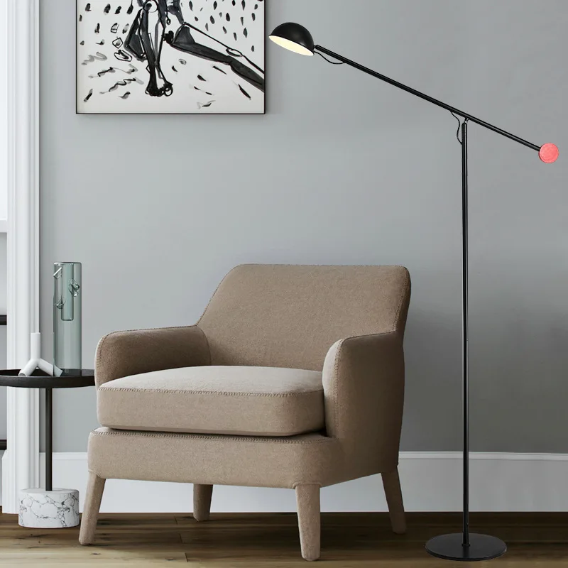 

Nordic Minimalist Creative Living Room Sofa Floor Lamp, Postmodern Hotel Bedroom Designer Floor Lamp