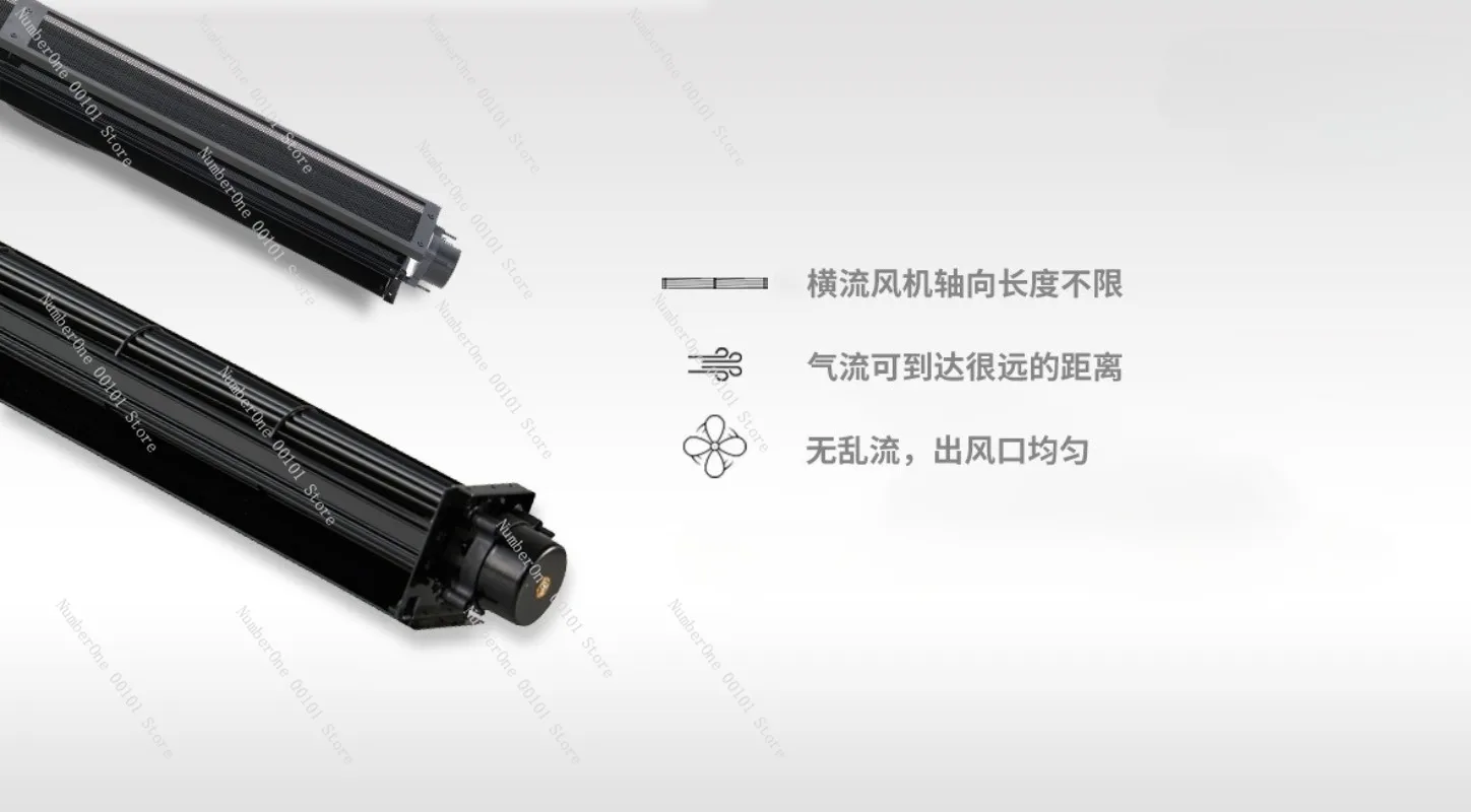 PBM Stepper Motor Low Noise 40mm AC EC Roller Throughflow Large Airflow Cooling Horizontal Flow Fan