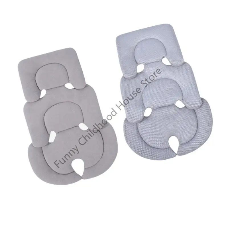 D0LA Breathable Baby Strollers Pad Universal Fitting For Different Models Nonslip Back Support With Comfortable Fleece