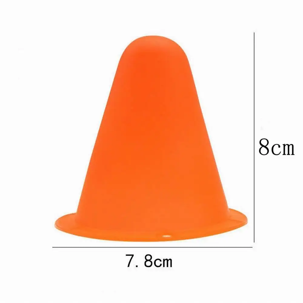 10pcs/lot Colorful Skate Pile Cup Windproof Roller Skating Cone Agility Training Marker Slalom Skateboard Marking Cones