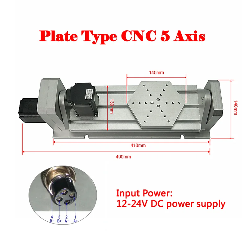 CNC 5 Axis ( A Aixs, Rotary Axis ) Plate Type Disc Type For CNC Router