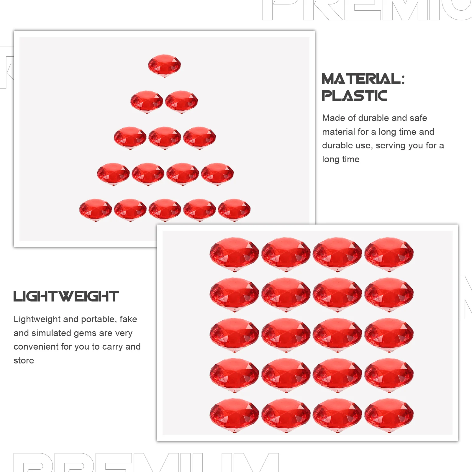 

1 Bag Plastic Gems for Vase Filler Simulated Stones Decorative Beads for DIY Centerpieces Floating Gems Wedding Party Atmosphere