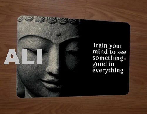 Train Your Mind to See Something Good in Everything Buddha Quote 8x12 Metal Sign sign