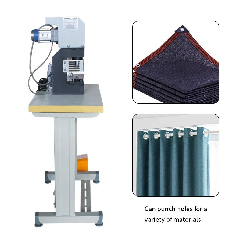 Tarpaulin Used Powerful Electric Punching Machine Grommet Eyeleting Machine