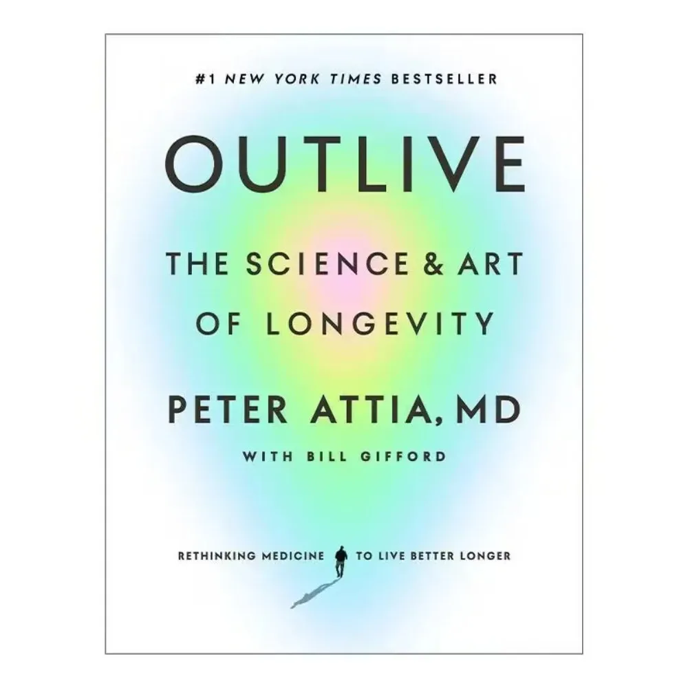 Outlive By Peter Attia La ciencia y el arte de la longevidad Libro de bolsillo en inglés