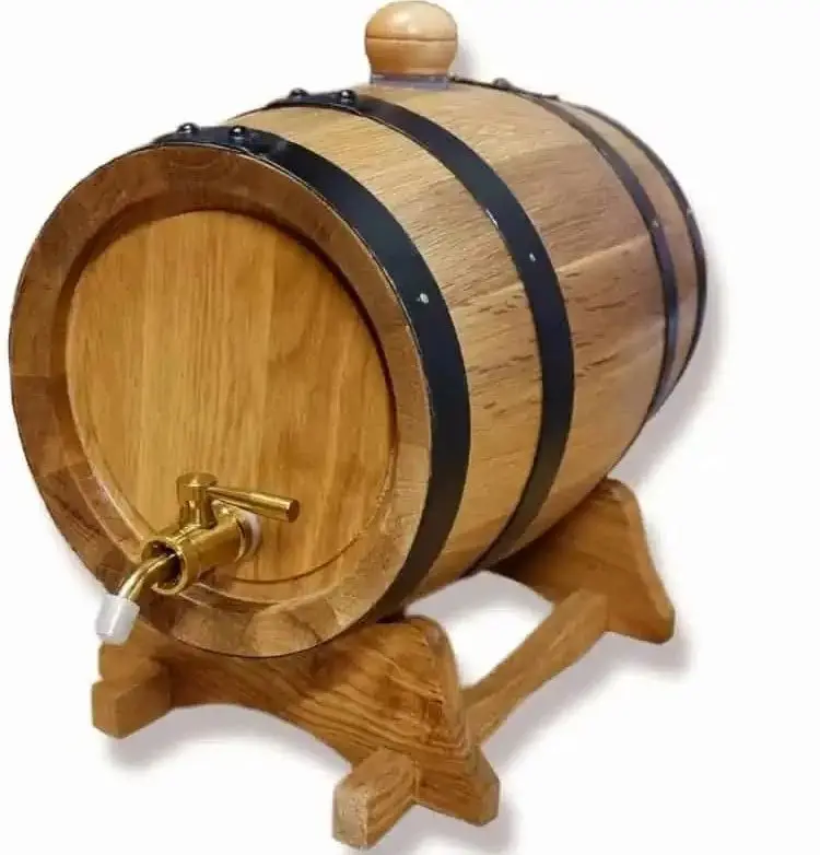 3L Oak Wood Wine Ba… - image