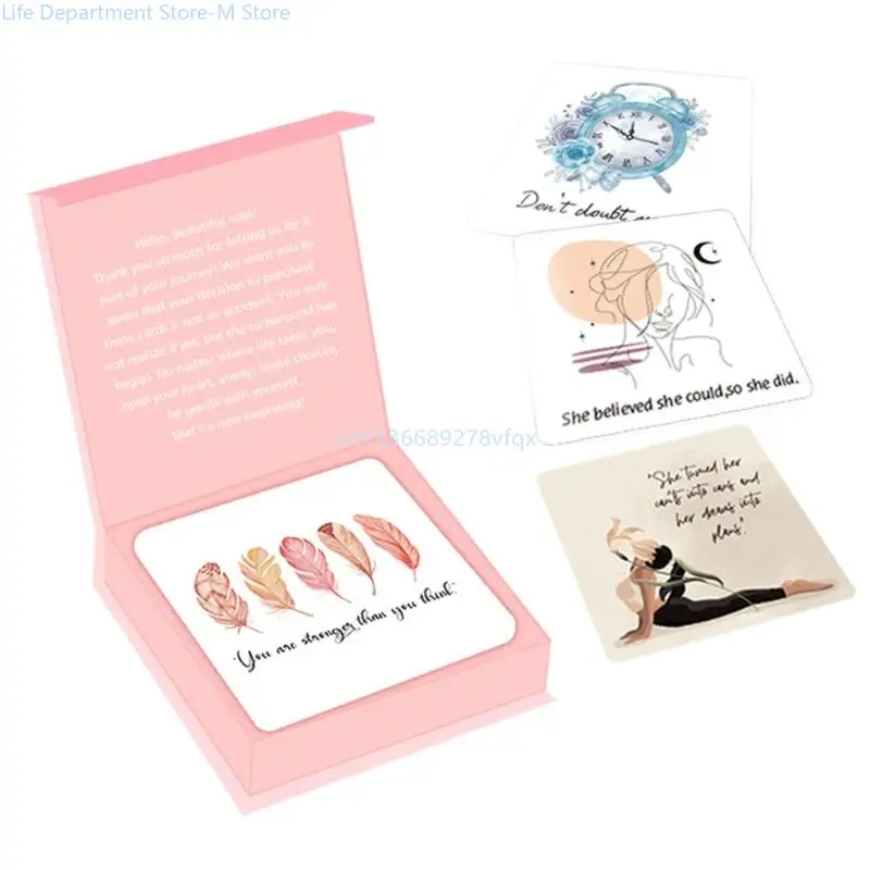 Set of 50 Encouragement Cards for Ladies with Uplifting Messages and Quotes