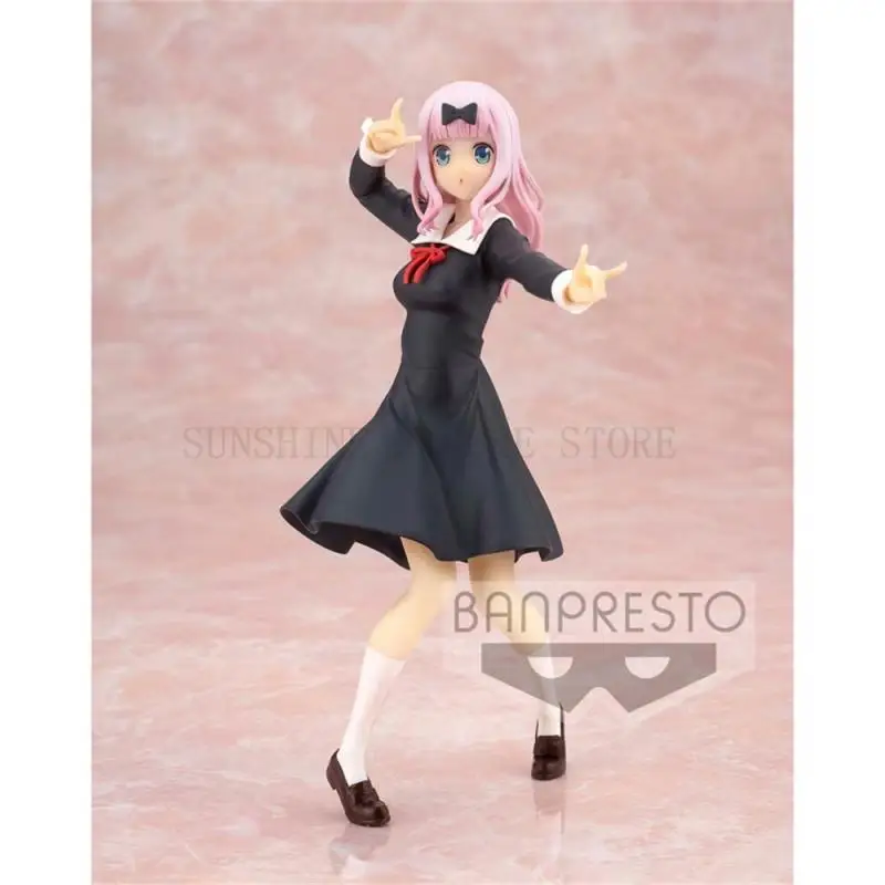 Banpresto Kaguya Sama Love هو شخصية حركة الحرب ، Fujiwara Chika Shinomiya Hayasaka Kyunties ، هدايا نموذجية للفتيات ، متوفرة بالمخزون