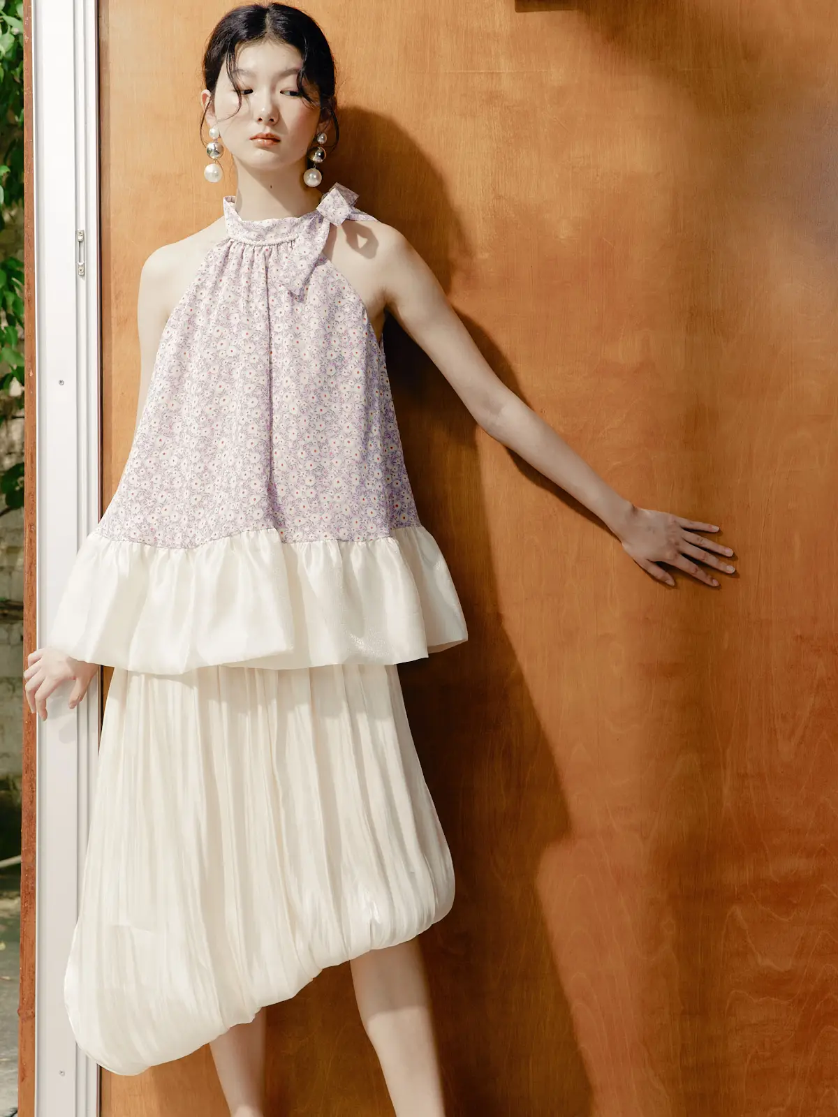 

Жилетка женская FrigidOrg 23 Summer Forest Series, оригинальный дизайн, с романтичным цветочным принтом, бантом и пышной юбкой, из полиэстера