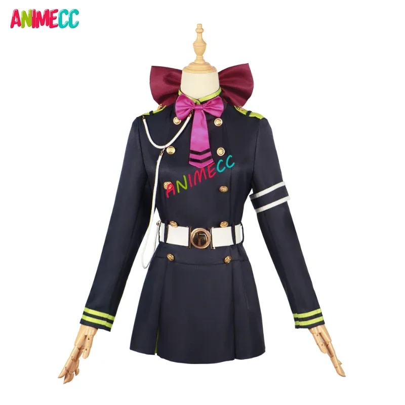 ANIMECC in Stock Hiiragi Shinoa Cosplay Anime Seraph of The End Owari No Seraph Cosplay Costume Wig Halloween Party for Women