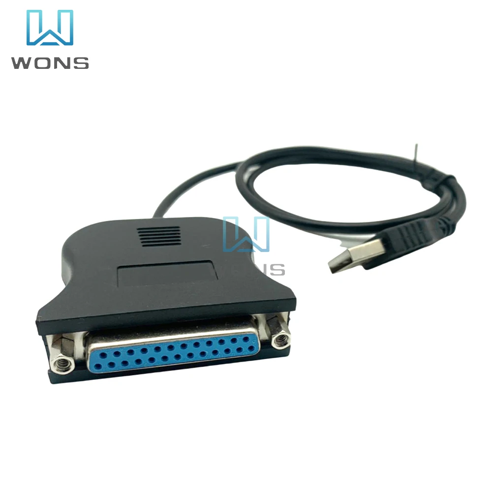 USB to 25 Pinhole Parallel Port Cable Converter DB25 Interface Style Parallel Port Printer Data Cable Connection Cable Adapter