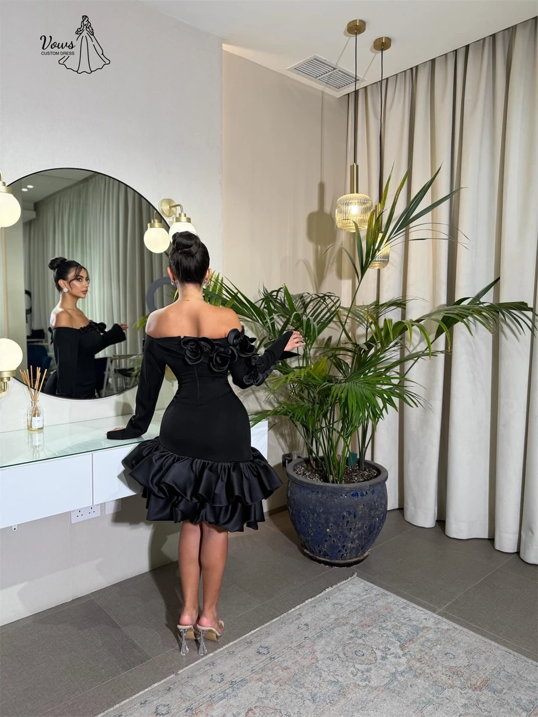 Vows Avondjurken Bruiloftsgast Jurken Woman Line A Jurken. Voor. Vrouwen bruiloft feestjurk op maat gemaakte galajurk 2025 gala