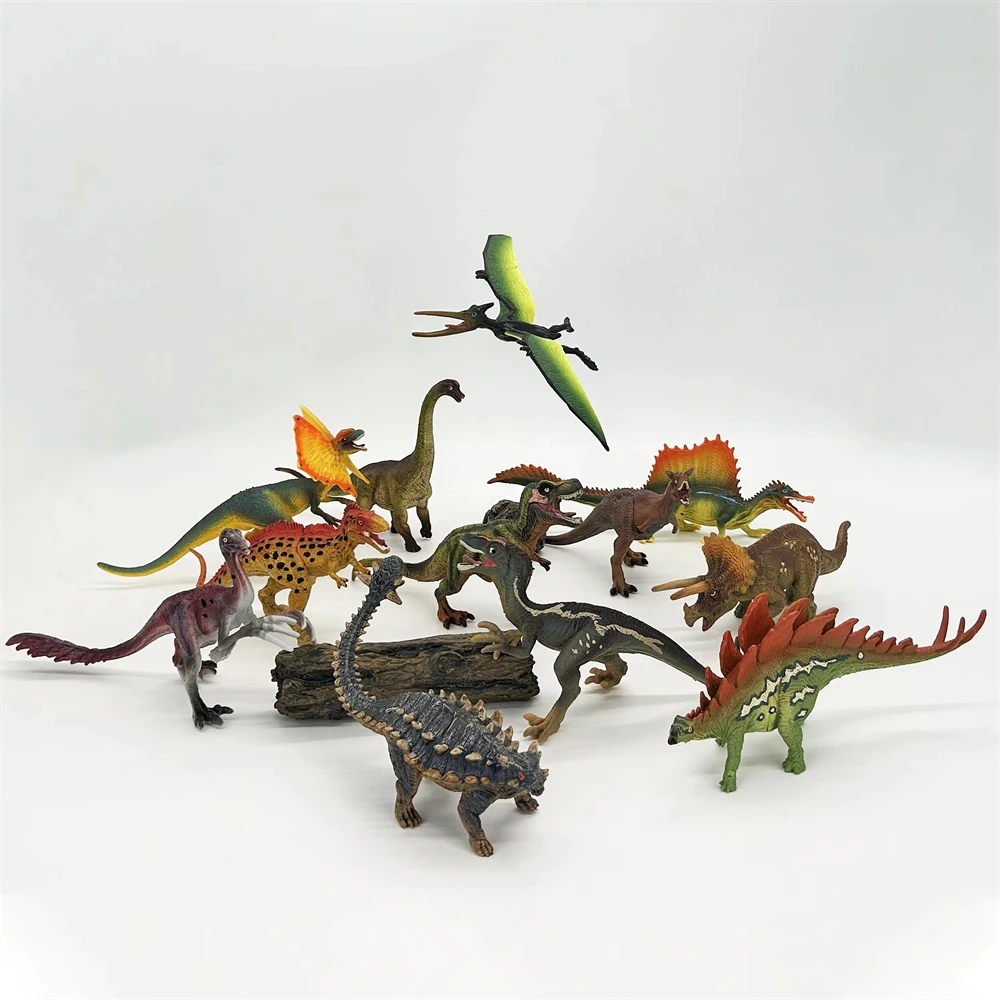 Jurassic Dinosaurs Rex Velociraptor Stegosaurus Ankylosaurus Triceratops animals figures Model Collection Kid Toy Holidays Gift