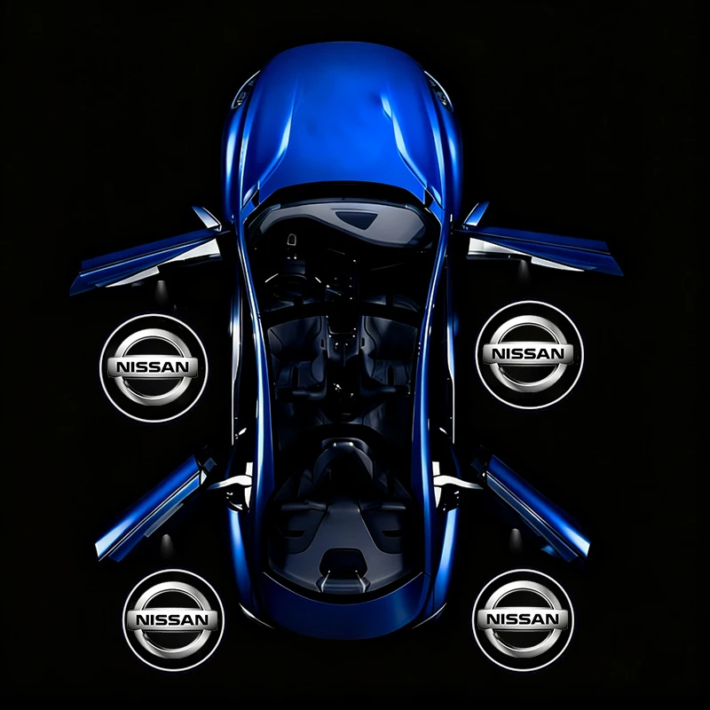 luzes-de-projecao-para-portas-de-carros-nissan-luzes-de-boas-vindas-com-logotipo-de-carro-em-alta-definicao-instalacao-nao-destrutiva-alertas-de-seguranca-noturna