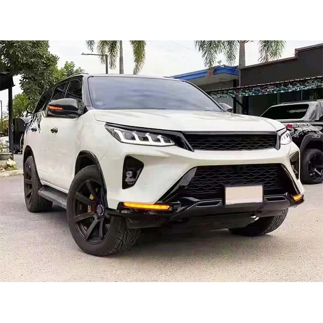 Body Kits for Fortuner 2015-2020 Convert to 2021 Legender Bumpers Grille Headlight Taillight for Fortuner Upgrade Kit