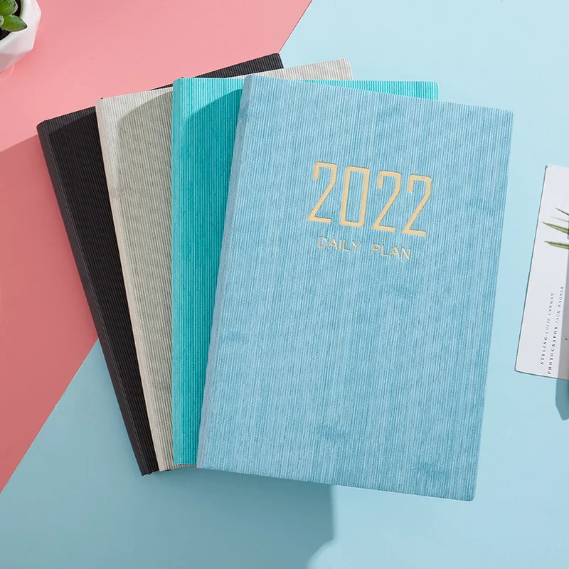 

New 2022 Schedule Book A5 Manual Notebook 365-day Time Management Plan Books 200Sheets Notebooks Office School Supplies Gifts