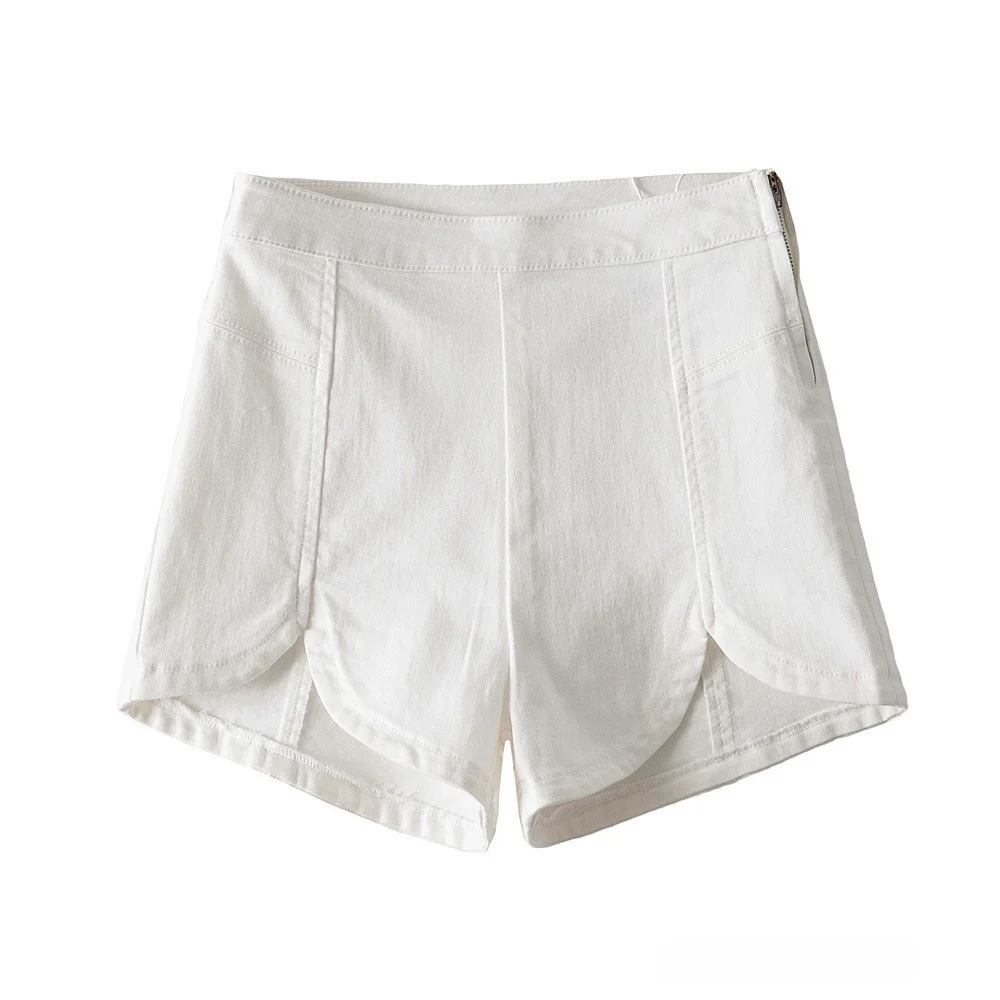 Retro American High Waist Elastic Denim orts Women's Slimming Butt Sexy Splicing Super ort Hot Pants Cotton Stretch Fabric