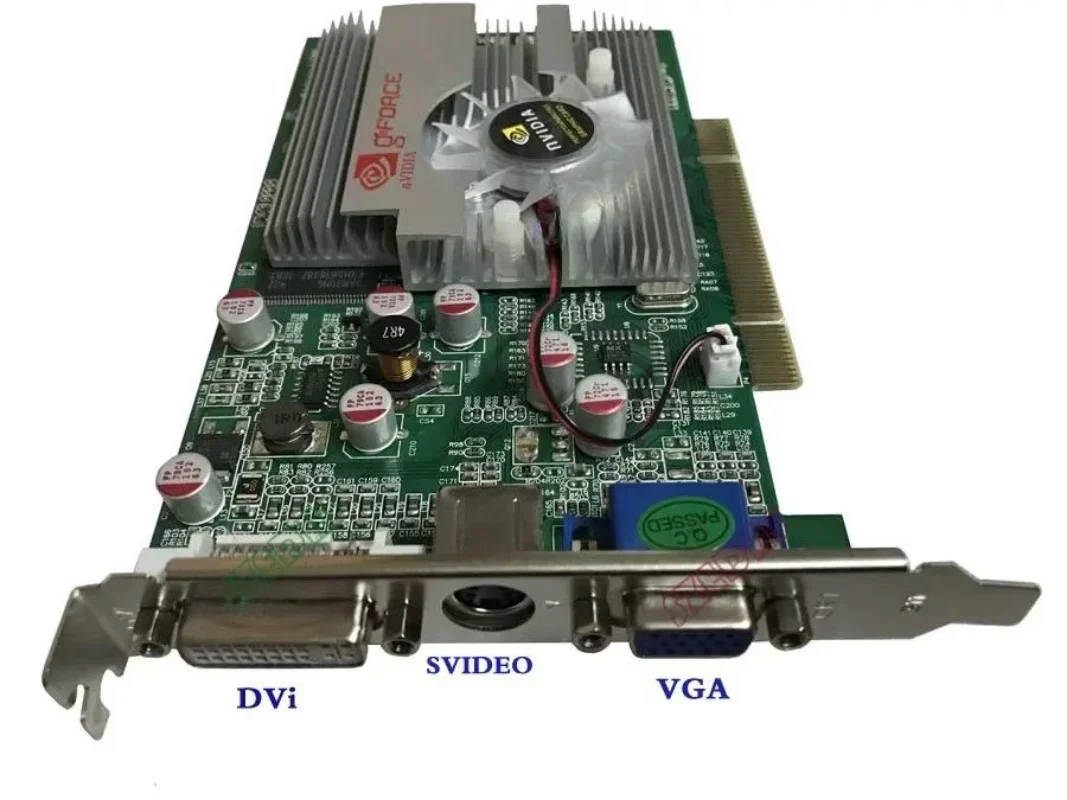

Старый видеокарта PCI GF/5500 независимая видеокарта DVI + VGA 128 МБ
